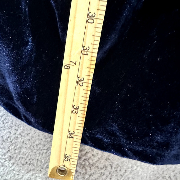 Blashe Slip Dress Womens Small Blue Velvet Halter Cowl Neck HOCO Prom Event Glam - Picture 3 of 6